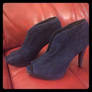 Beautiful Nine West navy suede booties make offer