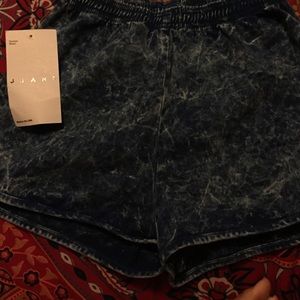 High waisted jean shorts