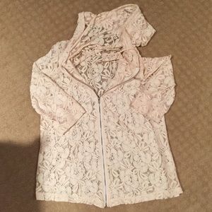 Lace Zip-Up Jacket