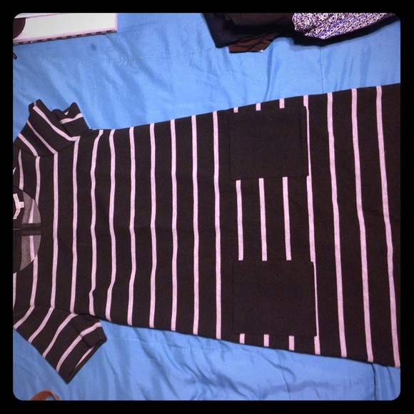 Cute black stripped dress