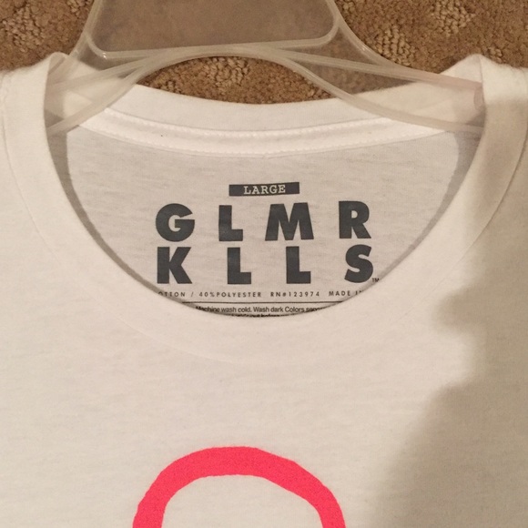 White/Coral Anchor Tee - Picture 2 of 2