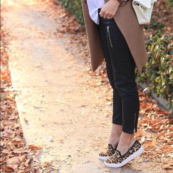 J Crew Cheetah Slip Ons