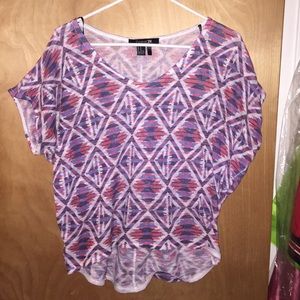 Slouchy Aztec top