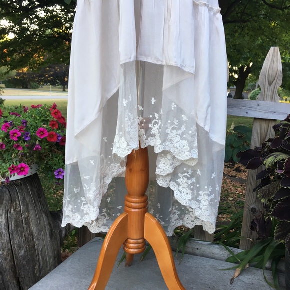 sale BEAUTIFUL LACE HEMMED MAXI 1 Med left - Picture 6 of 8