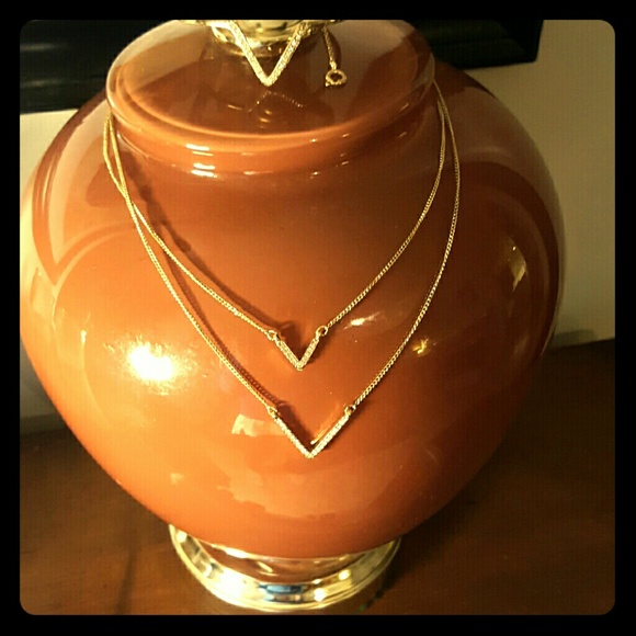 Pink Victoria's Secret necklace and bracelet