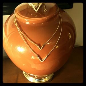 Pink Victoria's Secret necklace and bracelet