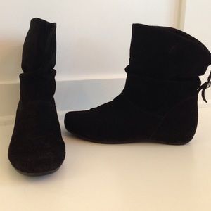 Black Steve Madden ankle boot