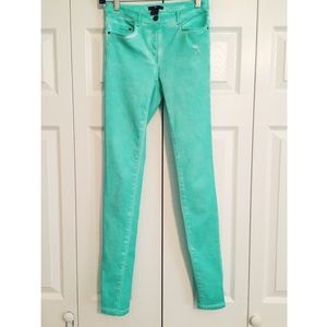 Mint Colored Skinny Jeans