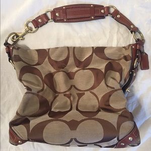 Signature Coach Carly Canvas Hobo