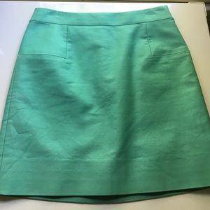 Aqua J.Crew a-line pencil skirt, size 2