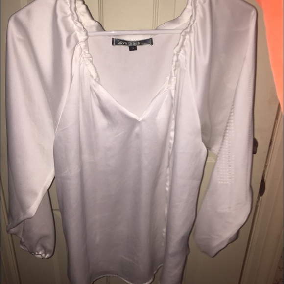 White long sleeve light weight shirt