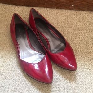 SALE!! Nine West red pointed toe flats. 7.5