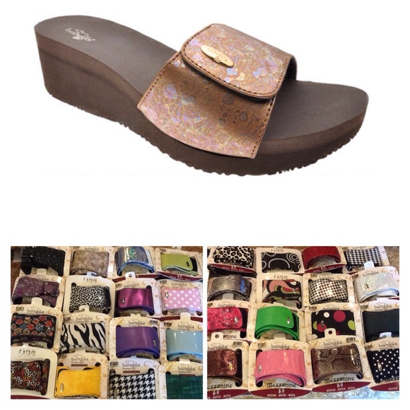 Orthotic sandals with interchangeable bands