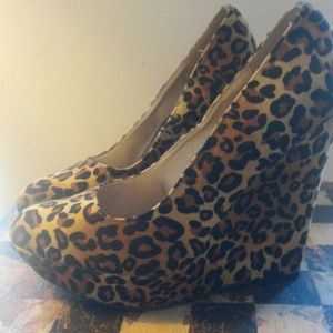Fusion Leopard Wedges
