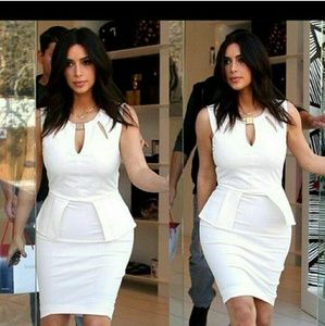White dress inspired by Kim kardashian