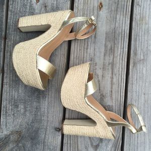 Fun summer chunky heels