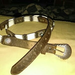 🌵🌵Turquoise and leather cowgirl belt🌵🌵