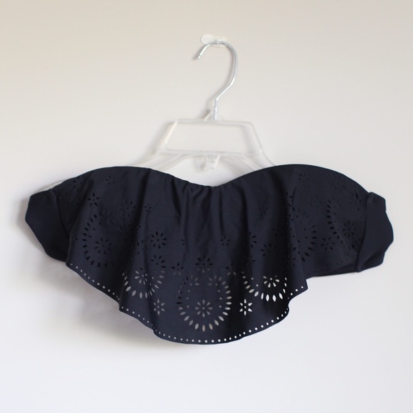 Black Target Bandeau Swimsuit