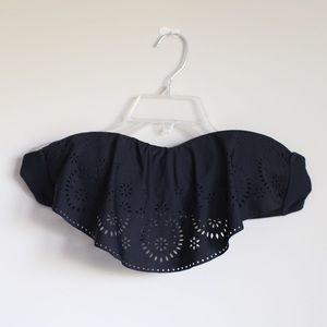 Black Target Bandeau Swimsuit