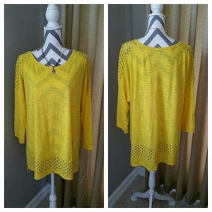 NWT Canary Yellow Tunic Top
