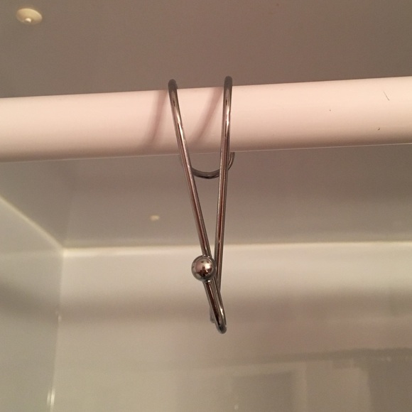Shower curtain hooks