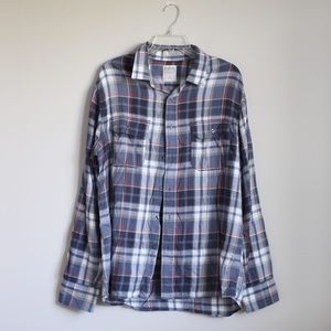 Men's flannel button down shirt