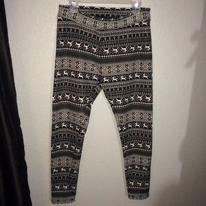 Fleece Patterned Leggings