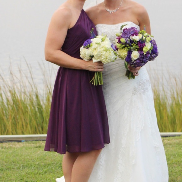 Alfred Angelo Purple Bridesmaid Dress