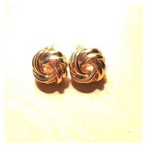 Lilly Pulizter Gold Knot Earrings