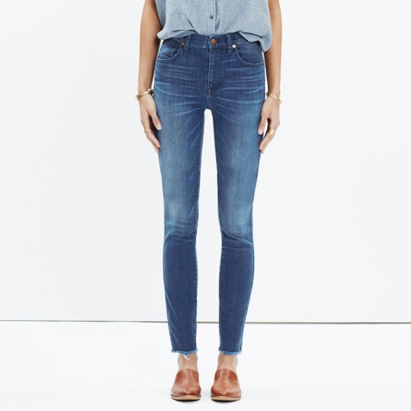 madewell raw hem jeans