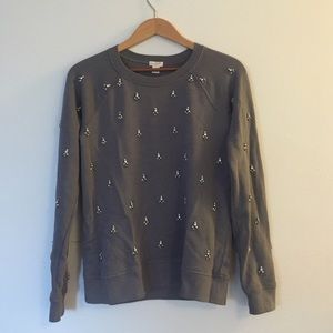 SALE 🍂🍁J.Crew jeweled sweatshirt shirt