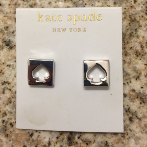 Kate Spade silver spade earrings