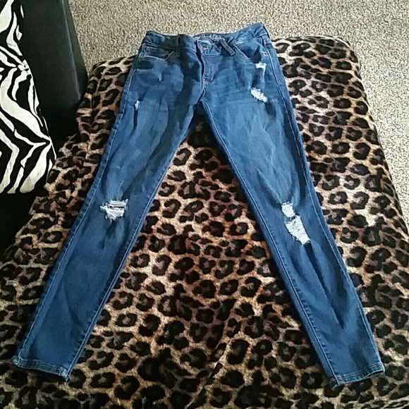 The RockStar distressed skinny jean