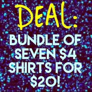 DEAL OF ANY $4 shirts!🎀