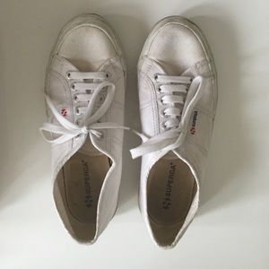 SUPERGA white sneakers - euro size 39/US 9