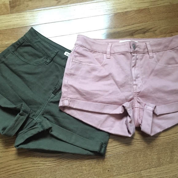 Pacsun Denim Mid Rise Super Stretch Shorts