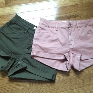 Pacsun Denim Mid Rise Super Stretch Shorts