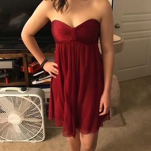 Express - silk red cocktail dress - size S