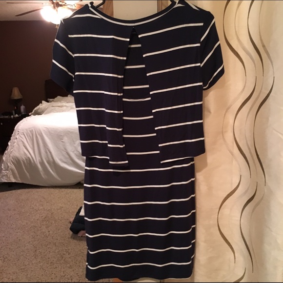 Navy striped dress - Picture 2 of 2