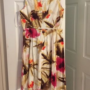 Talbots Dresses - Talbots watercolor print stretch dress 12 PETITE Talbots Dresses - Talbots watercolor print stretch dress 12 PETITE