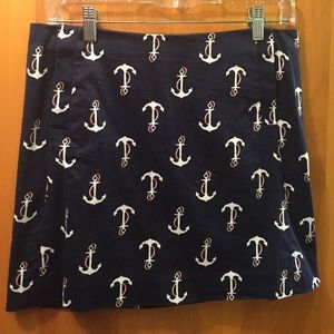J Crew Anchor Mini Skirt