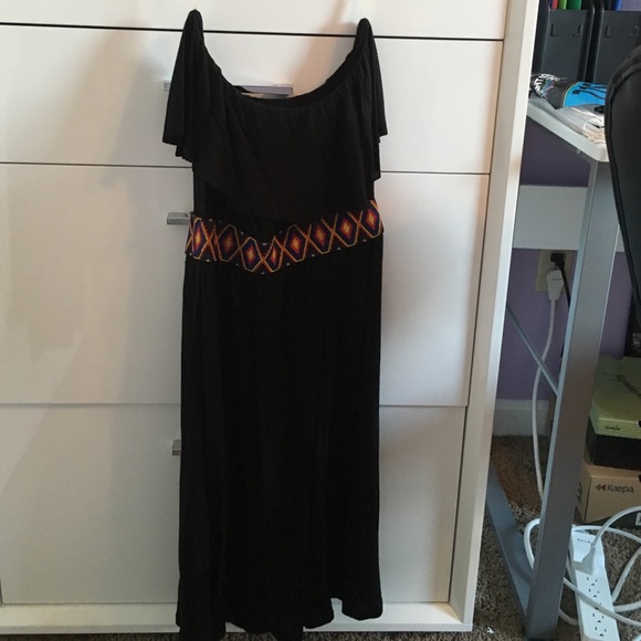 Black Strapless Dress