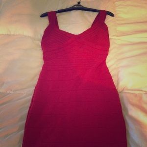 Kardashian Kollection. Red bodycon dress.