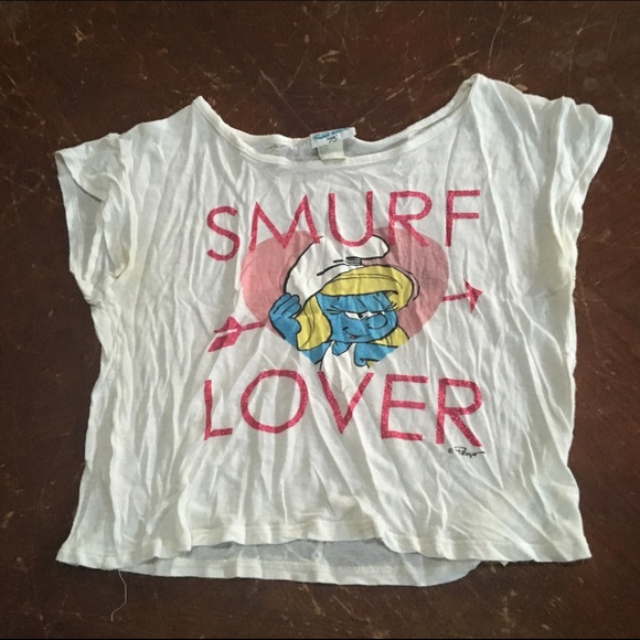Forever21 Smurf Lover Crop Top 💙😍💙