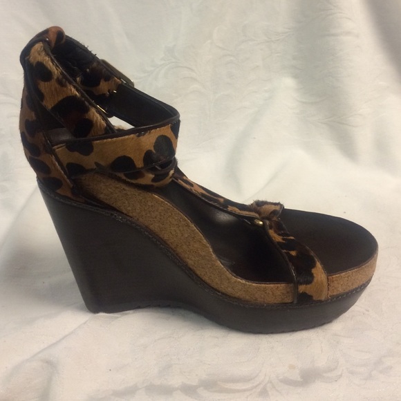 tory burch leopard wedge
