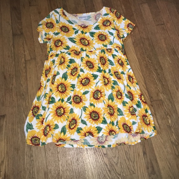 Sunflower Print American Apparel Dress