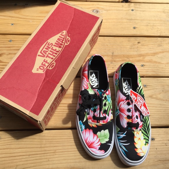 Brand new floral vans