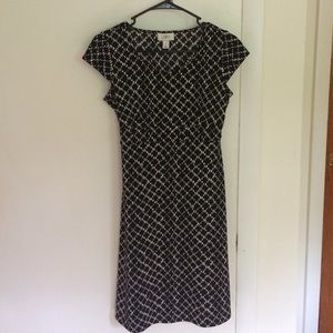 Black and white Ann Taylor Loft dress