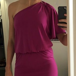 WHBM one shoulder dress