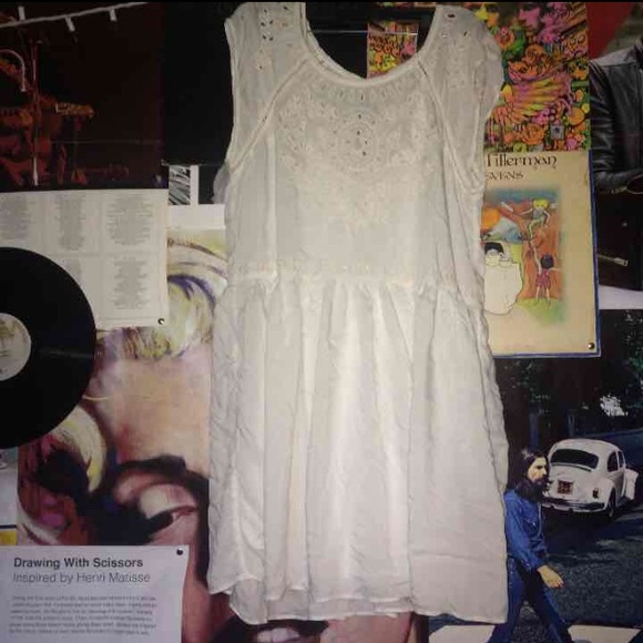 AE white lace detail dress!